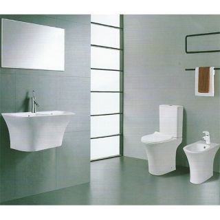 Унитаз CeramaLux 1217-P с бачком и сиденьем Микролифт